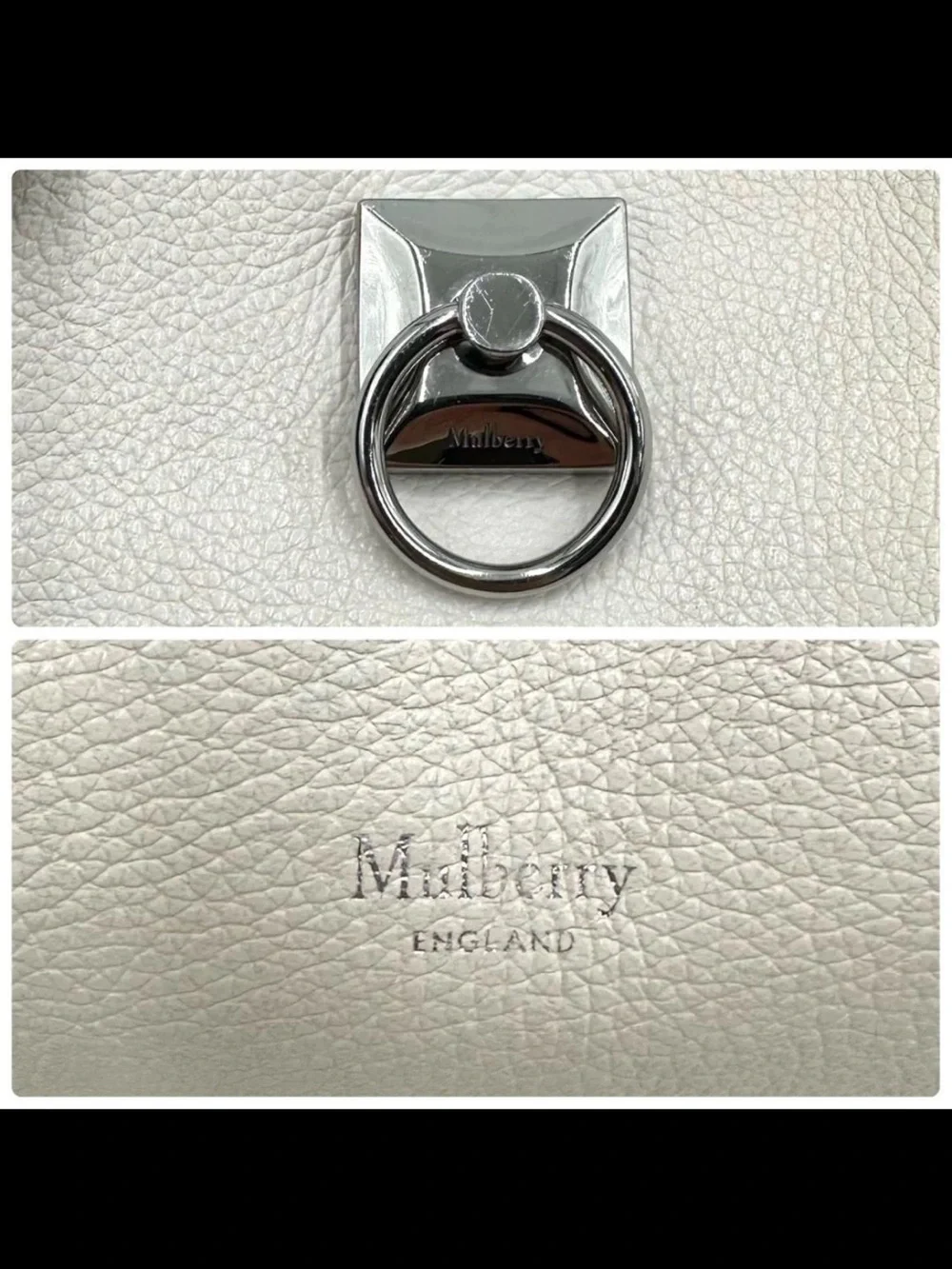 Mulberry Cream Braided-Handle Crossbody Bag